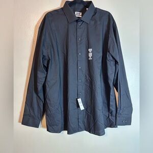 NWT Unlisted Classic Black Shirt Regular fit size XL 17 -17.5, 36-37